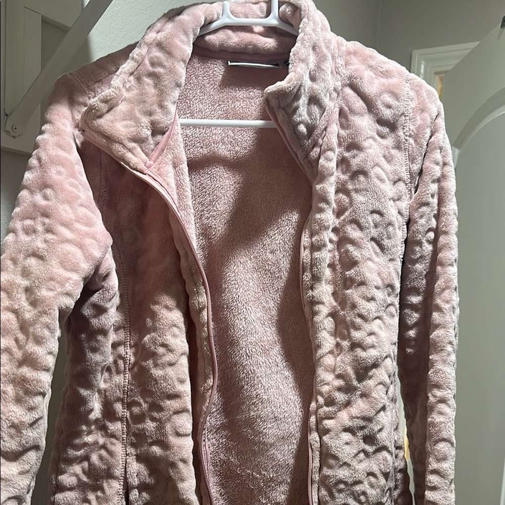 Jason Maxwell Pink Teddy Jacket Plush Faux Fur